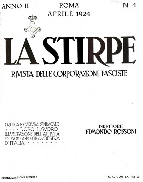 La stirpe rivista delle corporazioni fasciste