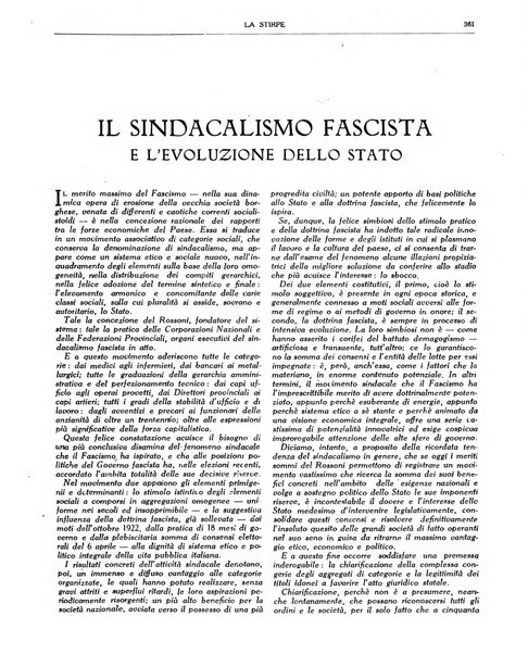 La stirpe rivista delle corporazioni fasciste