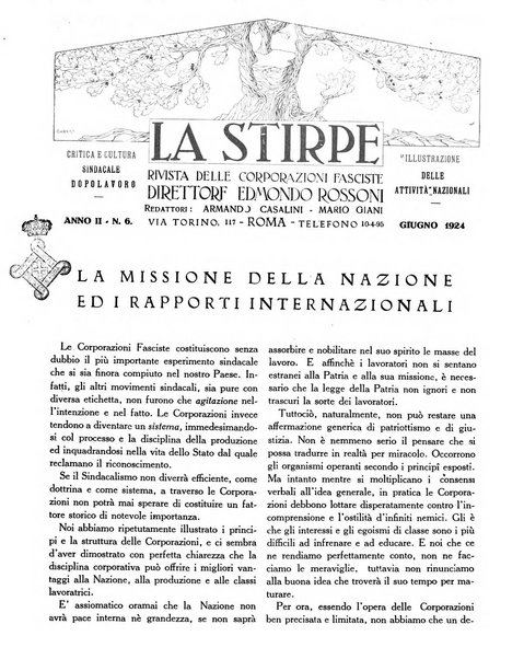 La stirpe rivista delle corporazioni fasciste