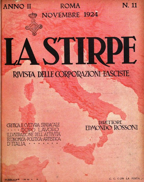 La stirpe rivista delle corporazioni fasciste