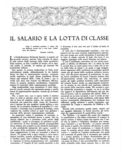 La stirpe rivista delle corporazioni fasciste