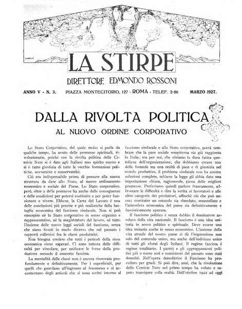 La stirpe rivista delle corporazioni fasciste