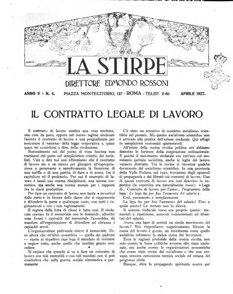 La stirpe rivista delle corporazioni fasciste