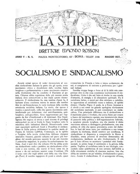 La stirpe rivista delle corporazioni fasciste