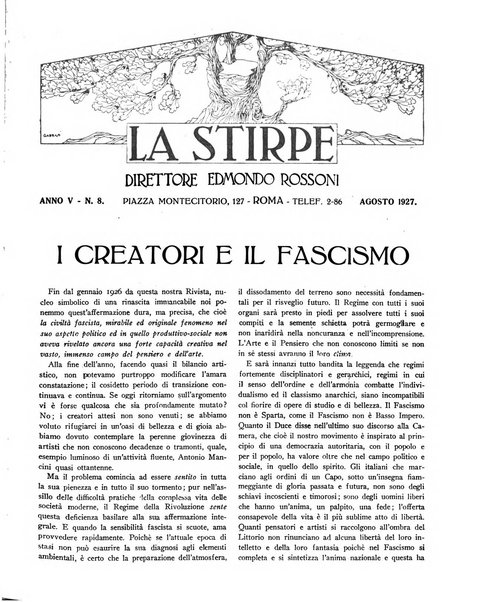 La stirpe rivista delle corporazioni fasciste