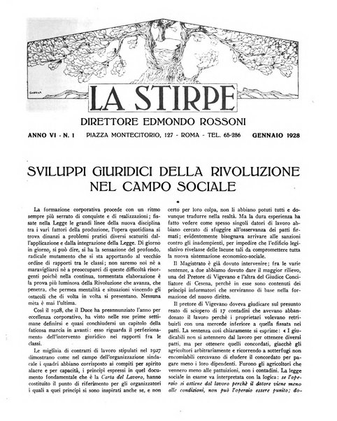 La stirpe rivista delle corporazioni fasciste