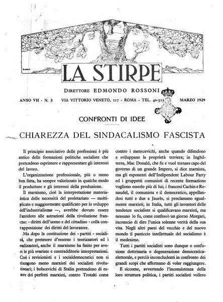 La stirpe rivista delle corporazioni fasciste