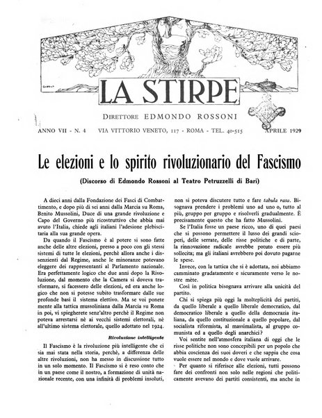 La stirpe rivista delle corporazioni fasciste