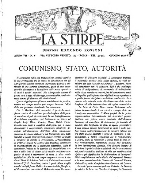 La stirpe rivista delle corporazioni fasciste