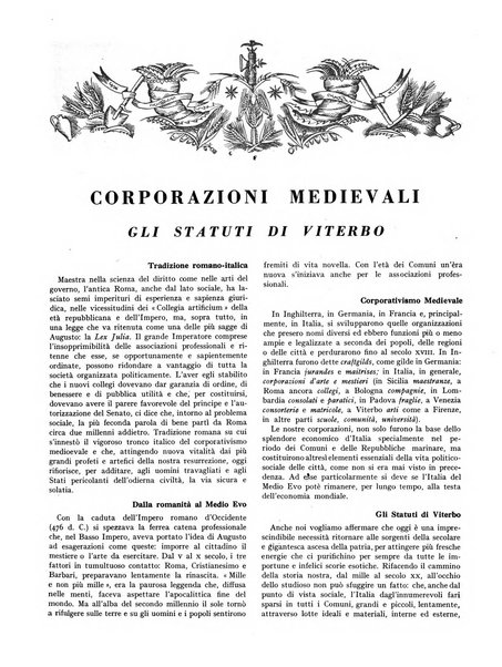 La stirpe rivista delle corporazioni fasciste