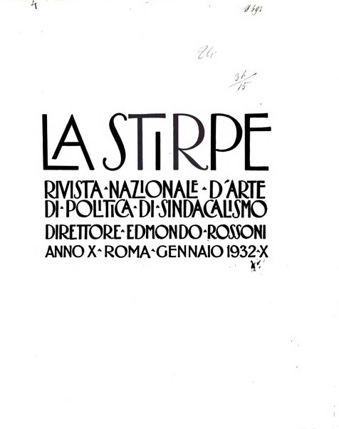 La stirpe rivista delle corporazioni fasciste