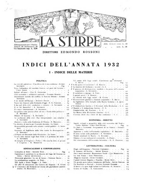 La stirpe rivista delle corporazioni fasciste