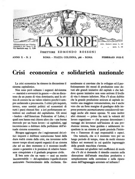 La stirpe rivista delle corporazioni fasciste