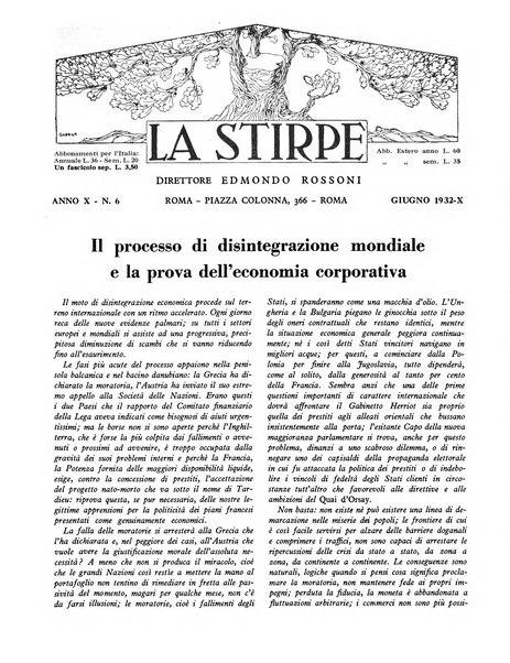 La stirpe rivista delle corporazioni fasciste