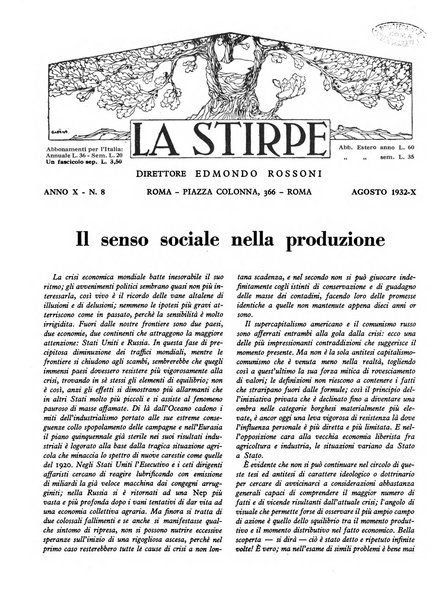 La stirpe rivista delle corporazioni fasciste