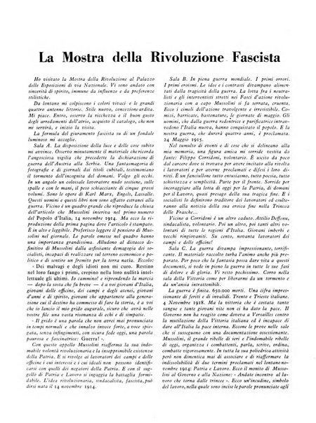 La stirpe rivista delle corporazioni fasciste