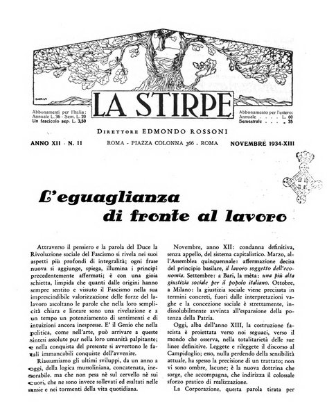 La stirpe rivista delle corporazioni fasciste