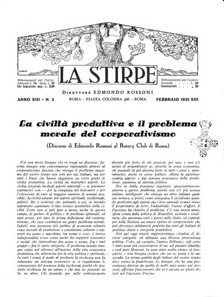 La stirpe rivista delle corporazioni fasciste