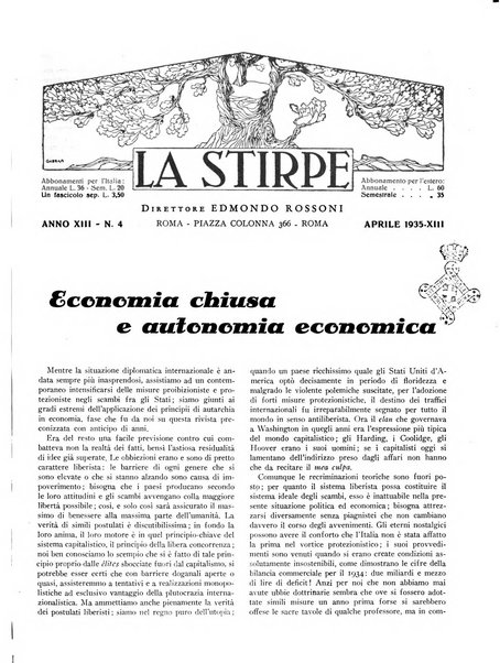 La stirpe rivista delle corporazioni fasciste