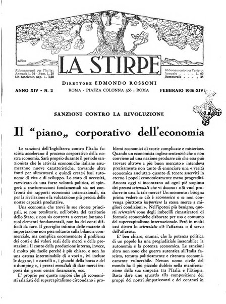 La stirpe rivista delle corporazioni fasciste