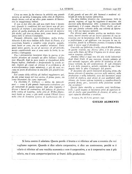 La stirpe rivista delle corporazioni fasciste