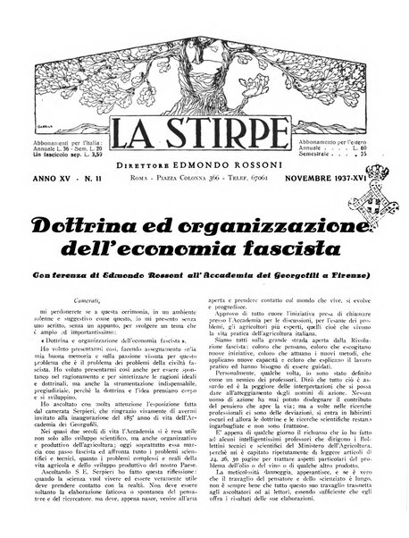 La stirpe rivista delle corporazioni fasciste