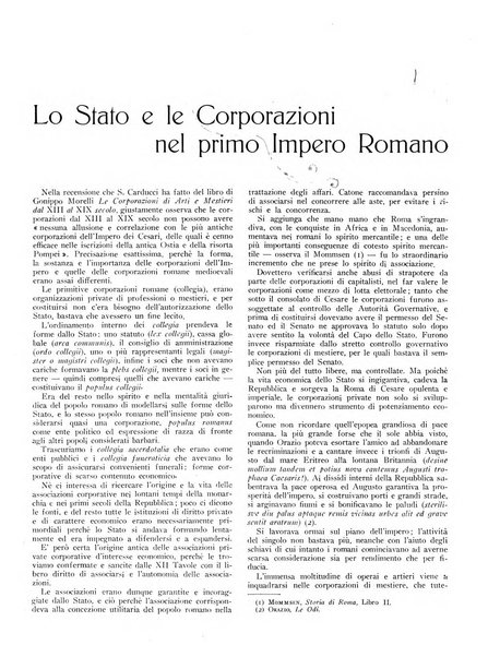 La stirpe rivista delle corporazioni fasciste