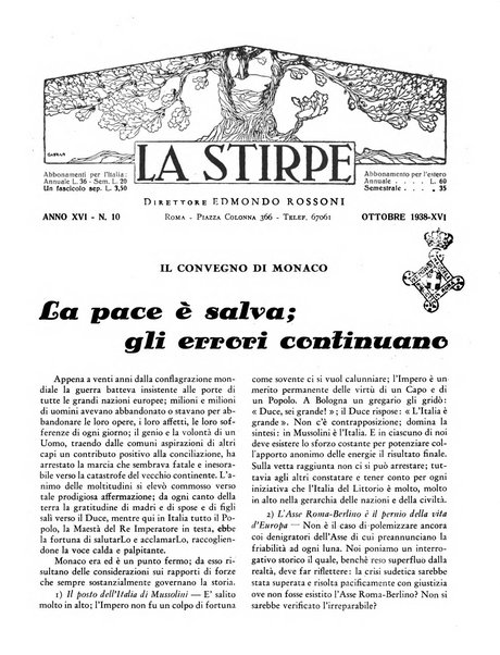 La stirpe rivista delle corporazioni fasciste