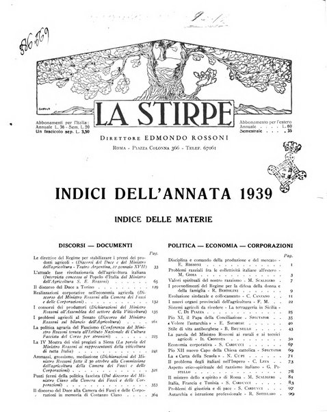 La stirpe rivista delle corporazioni fasciste