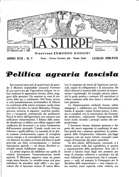 La stirpe rivista delle corporazioni fasciste