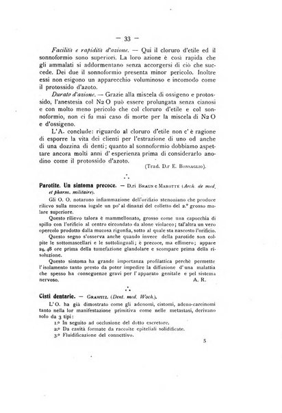 La stomatologia periodico mensile