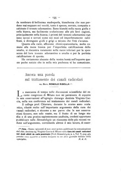 La stomatologia periodico mensile