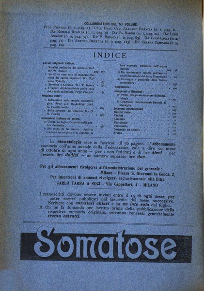 La stomatologia periodico mensile