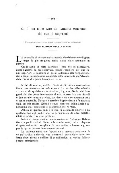 La stomatologia periodico mensile