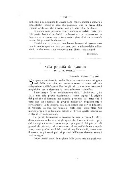 La stomatologia periodico mensile