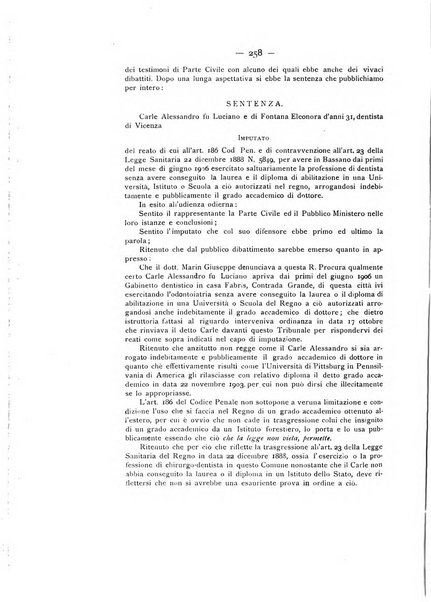 La stomatologia periodico mensile