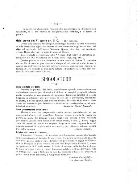 La stomatologia periodico mensile