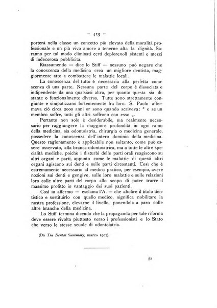 La stomatologia periodico mensile