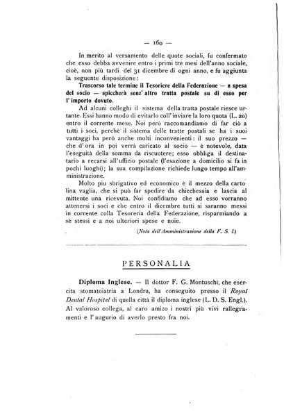 La stomatologia periodico mensile