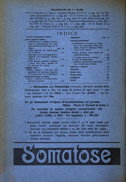 La stomatologia periodico mensile