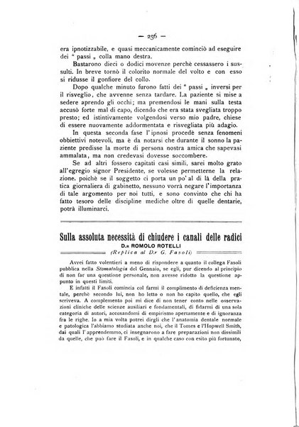 La stomatologia periodico mensile