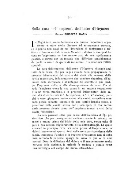 La stomatologia periodico mensile