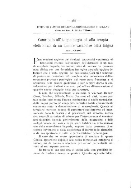 La stomatologia periodico mensile