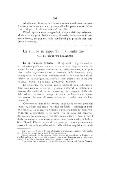 La stomatologia periodico mensile