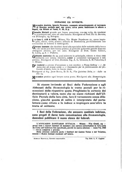 La stomatologia periodico mensile