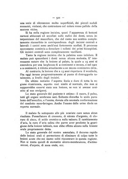 La stomatologia periodico mensile