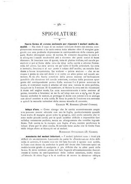 La stomatologia periodico mensile