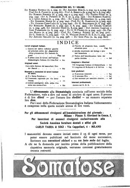 La stomatologia periodico mensile