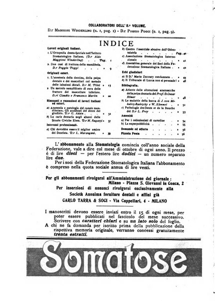 La stomatologia periodico mensile