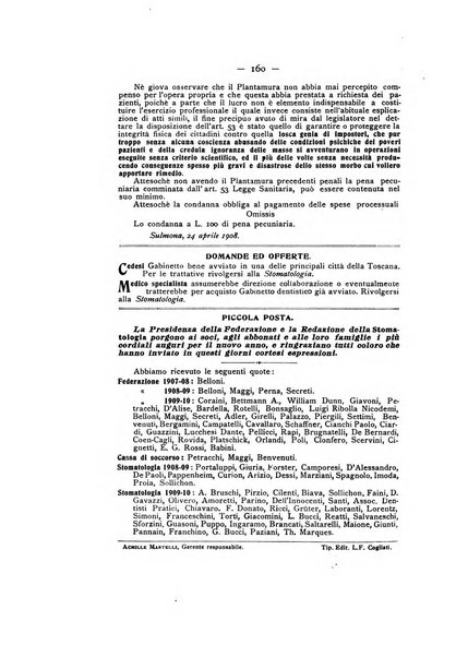 La stomatologia periodico mensile